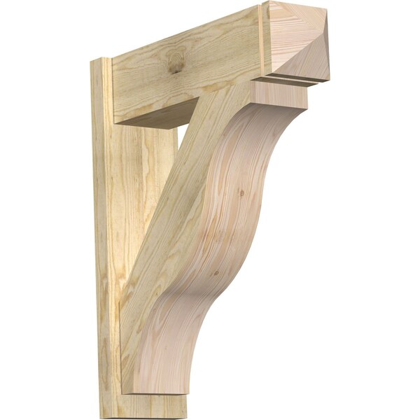Ekena Millwork Funston Rough Sawn Arts and Crafts Outlooker, Douglas Fir, 8"W x 28"D x 32"H OUT08X28X32FST03RDF - main